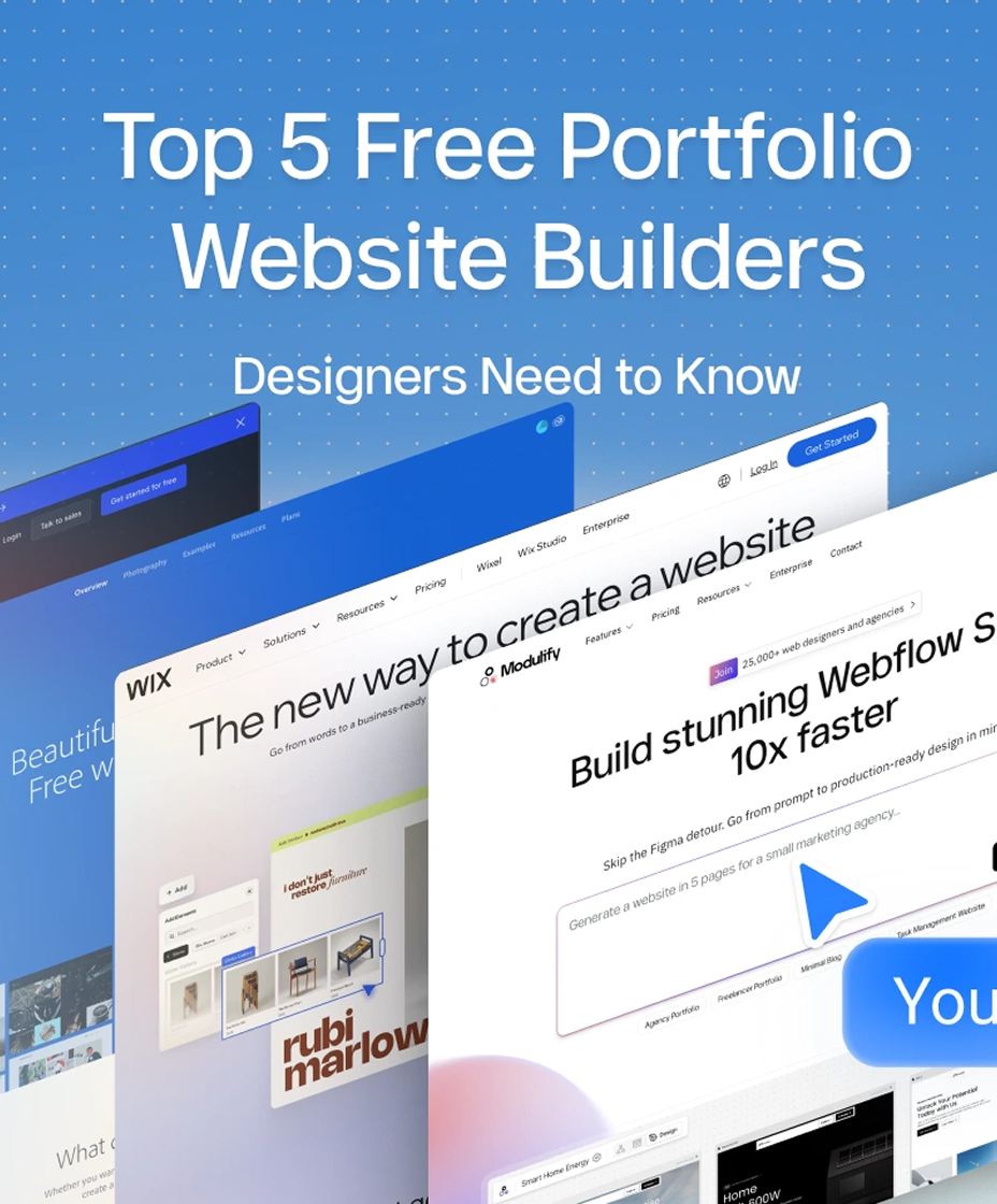 Top 5 Free Portfolio Website Builders Designers Need to Know